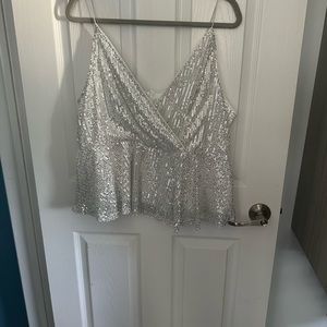 New SHEIN dressy tank. Sparkly.